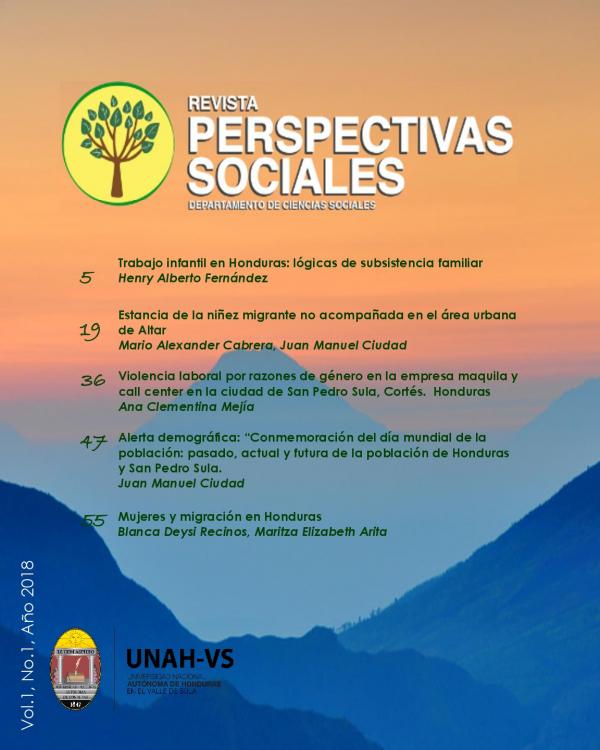 PERSPECTIVA REVISTA DEPARTAMENTO CIENCIAS SOCIALES UNAH VS1808 001
